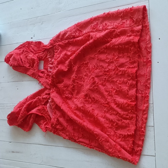 Coral tank top with Flutter Straps - Picture 2 of 4